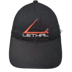Bretmor Trucker Hat Black Orange One Size Lethal Logo Embroidered Snapback